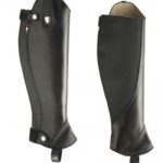 Polainas de cuero liso grip Tattini