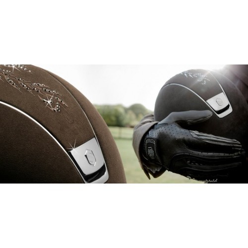 Casco Premium personalizado flores Swarovski - Imagen 8