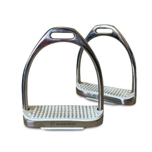 ESTRIBO  INOXIDABLE CON TACO BLANCO