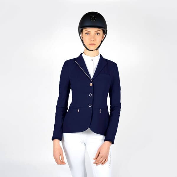 chaqueta victorine samshield azul oro rose
