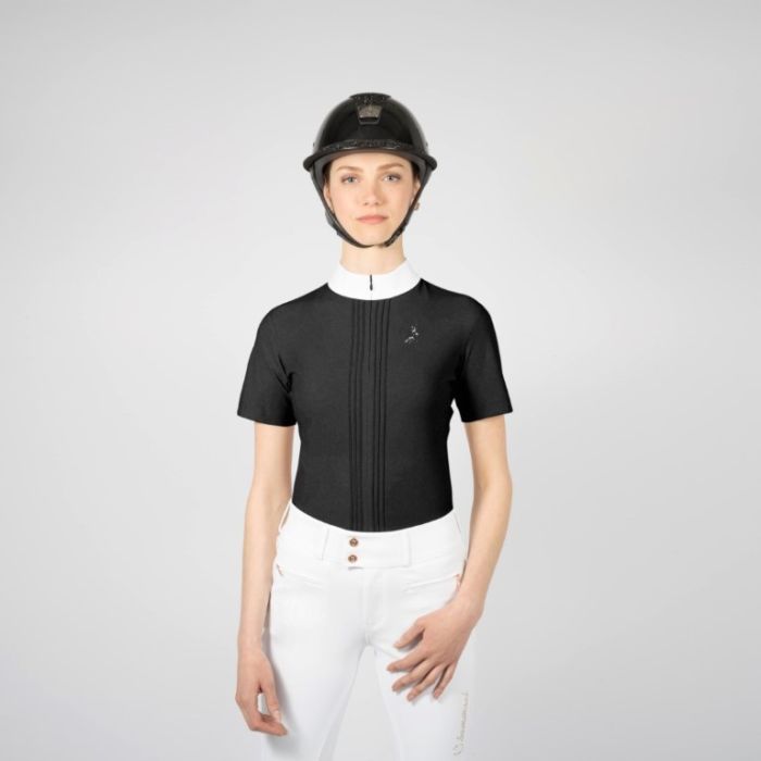 polo camille negro lurex