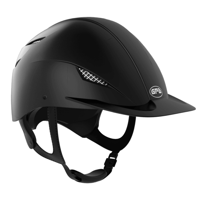 casco GPA easy speed hybrid negro mate