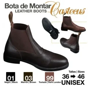 Botines Castecus Cuero sintetico