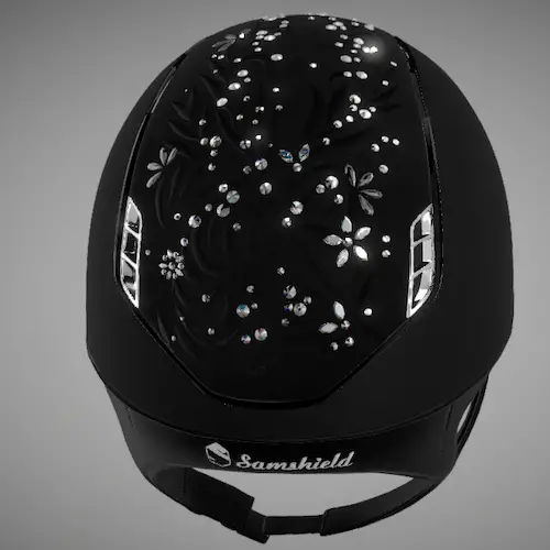 casco samshield matt flower swarovsky