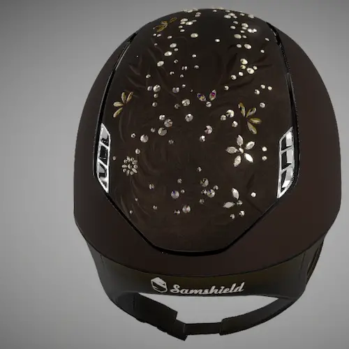 Casco Samshield Shadowmatt 2.0 Flower Swarovsky - Imagen 6