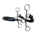 Bocado Hackamore cama corta con cuero