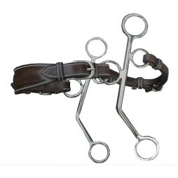 Bocado Hackamore con cuero Jump´ing