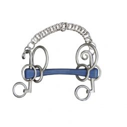 Bocado Pelham Polo Fijo goma blanda Jump´in