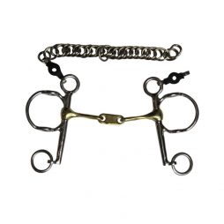 Bocado elevador retorcido con placa Jump´ing