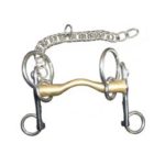 Bocado Pelham Polo Fijo con apoyo movible cama corta Jump´ing