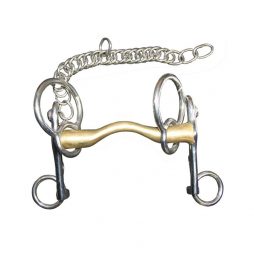 Bocado Pelham Polo Fijo con apoyo movible cama corta Jump´ing