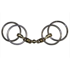 Filete 4 anillas 3 piezas embocadura bolas Jump´ing