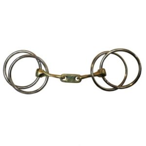 Filete 4 anillas embocadura con placa Jump´ing